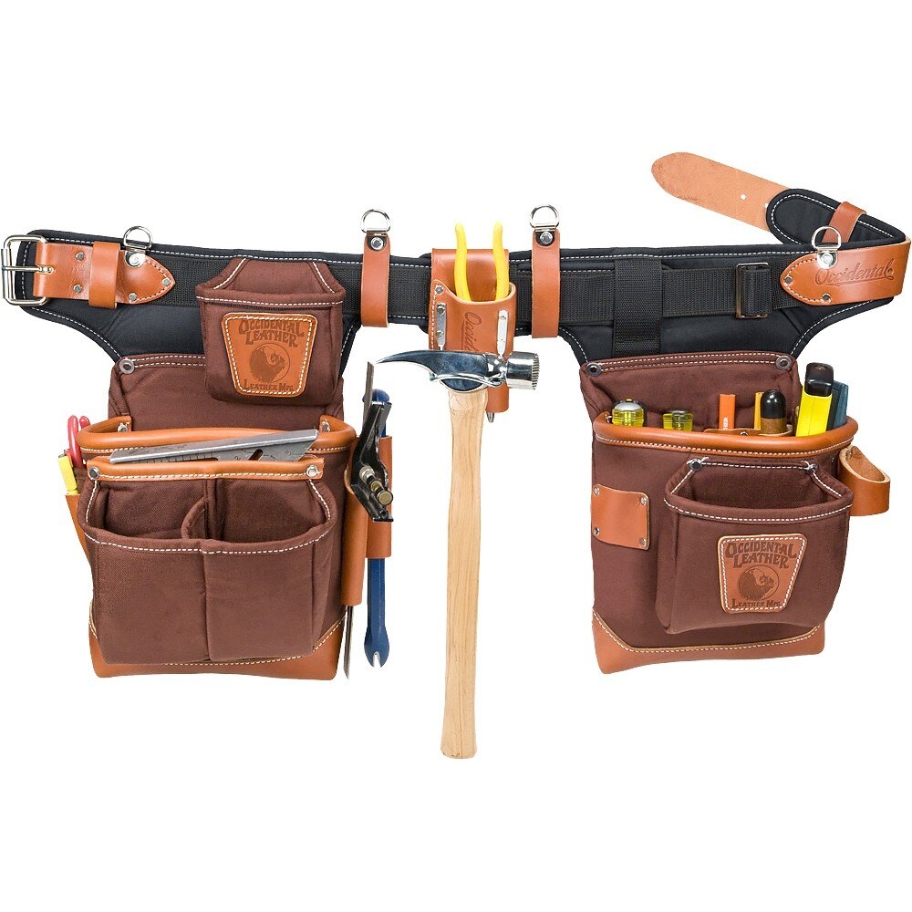 Occidental Leather 9855 Adjust-to-Fit FatLip Tool Belt Set - Cafe