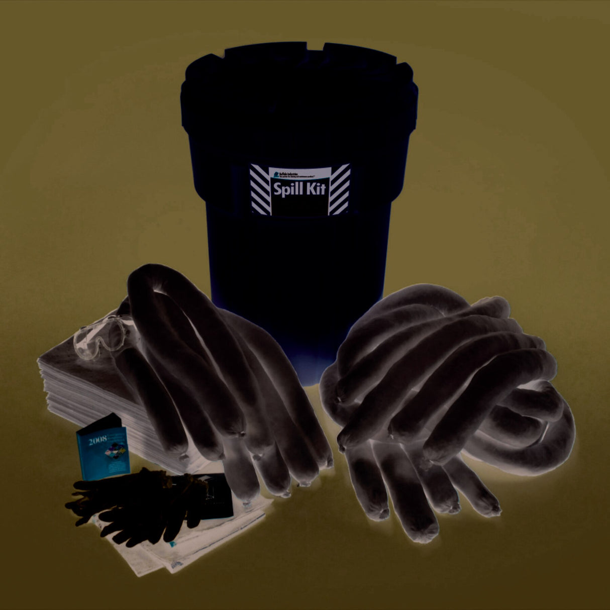 Buffalo Industries 92030 30 Gallon Poly-Overpack Spill Kit, Universal