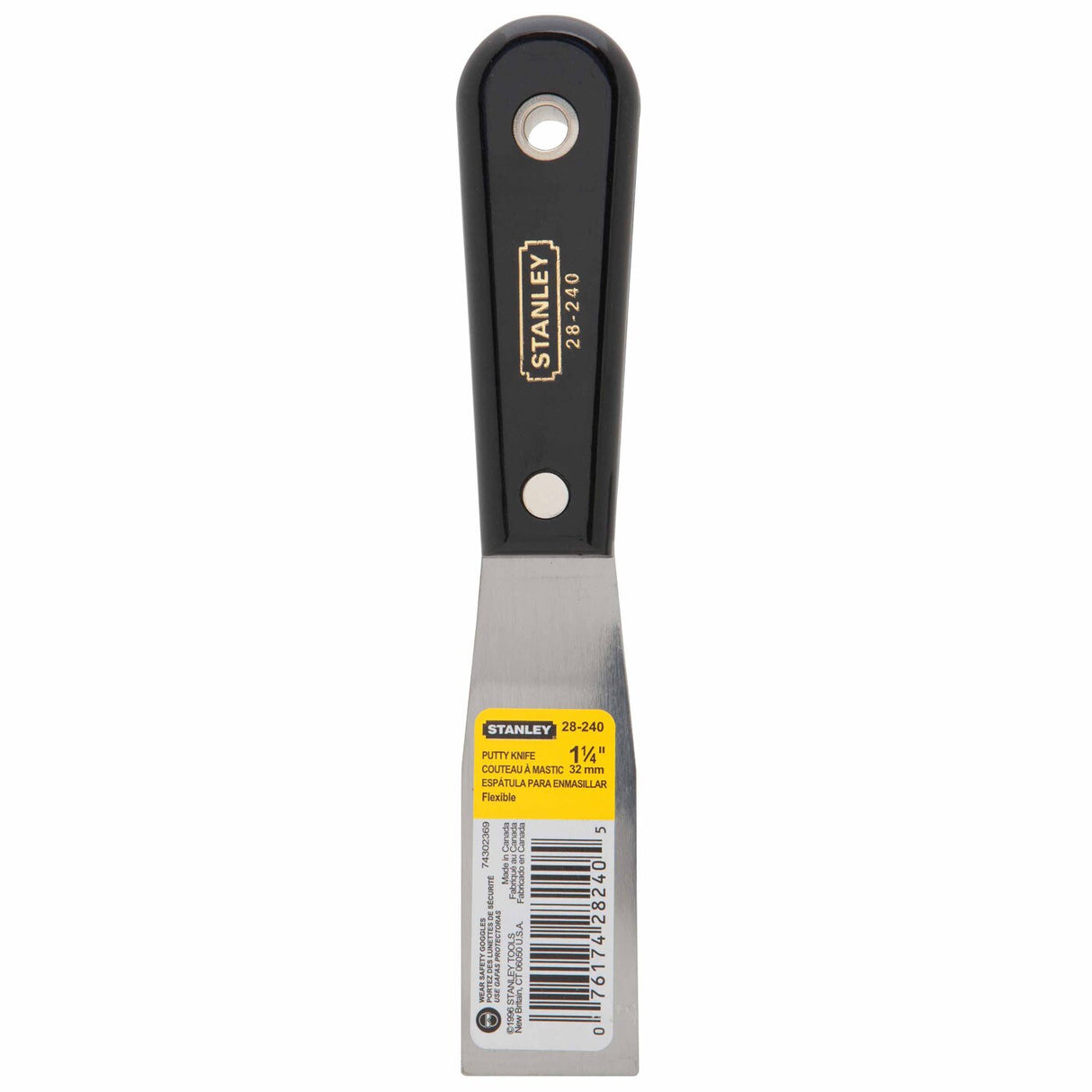 Stanley 28-240 Nylon Handle Flexible Putty Knife - 1-1/4"