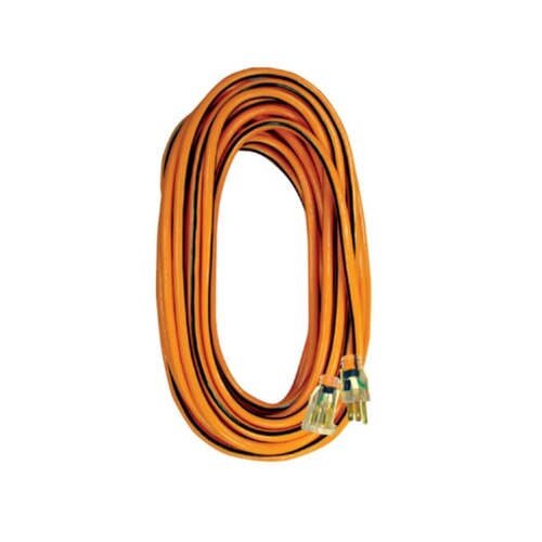 VOLTEC 05-00343 100' 14/3 ug extension cord (3)orange black