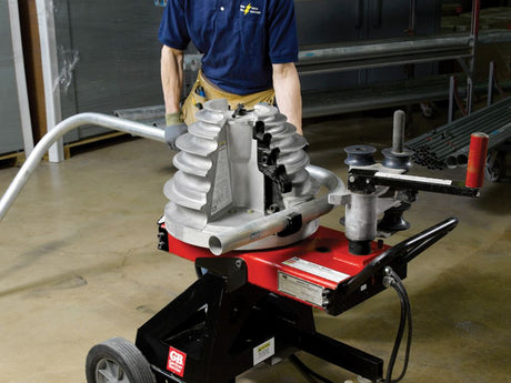 Review the Gardner Bender B2000 Cyclone electric conduit bender. One shoe covers EMT, Rigid, IMC, and PVC-coated Rigid from 1/2" to 2".