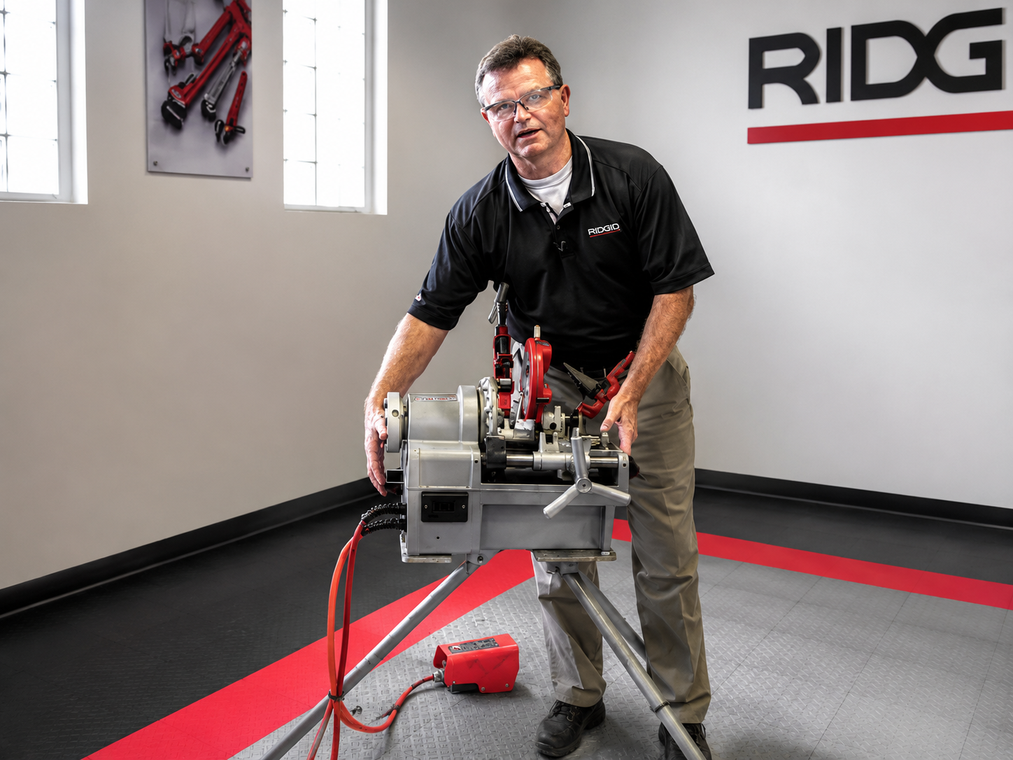 ridgid 61142 threading machine