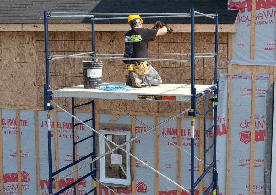 Metal Tech M-MFS606084-A 5' x 5' x 7' Saferstack Scaffolding Frame Set