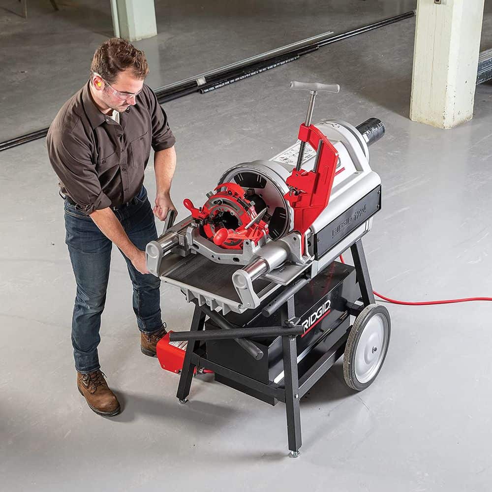 Threading Rigid RIDGID 26092 Model 1224: Production Pipe Threading from 1/4