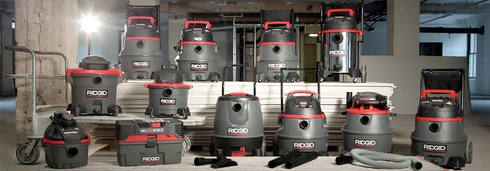 Family photograph of RIDGID Shop Vacs