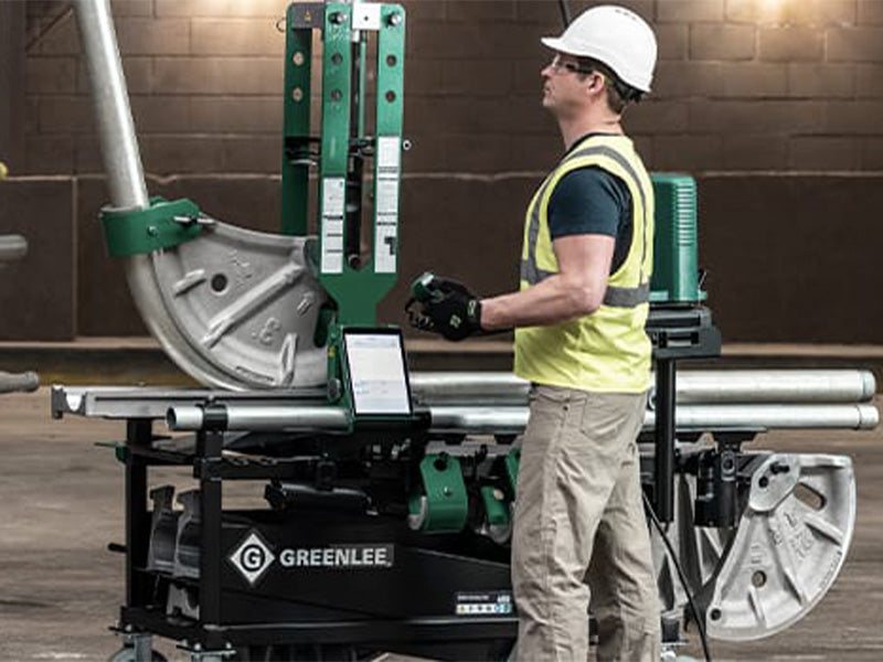 Man using Greenlee 881 Bender