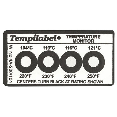 Tempil Temperature Indicating Labels