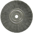 Weiler 01138 8" Narrow Crimped Wire Wheel, .006, 3/4" A.H., Packs of 2