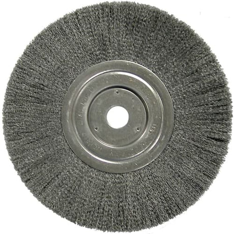 Weiler 01179 8" Narrow Crimped Wire Wheel, .014, 1-1/4" A.H., Packs of 2