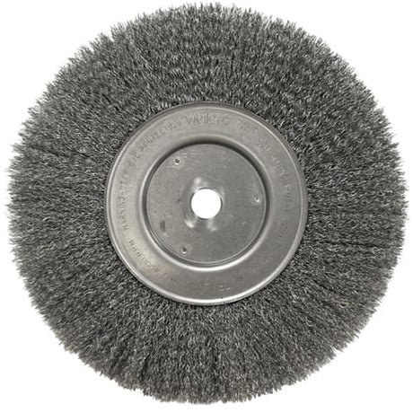 Weiler 01898 10" Narrow Crimped Wire Wheel, .014 SS, 3/4" A.H., Packs of 2