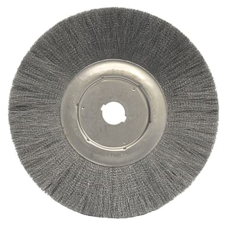 Weiler 01939 12" Narrow Crimped Wire Wheel, .006 SS, 1-1/4" A.H., Packs of 2