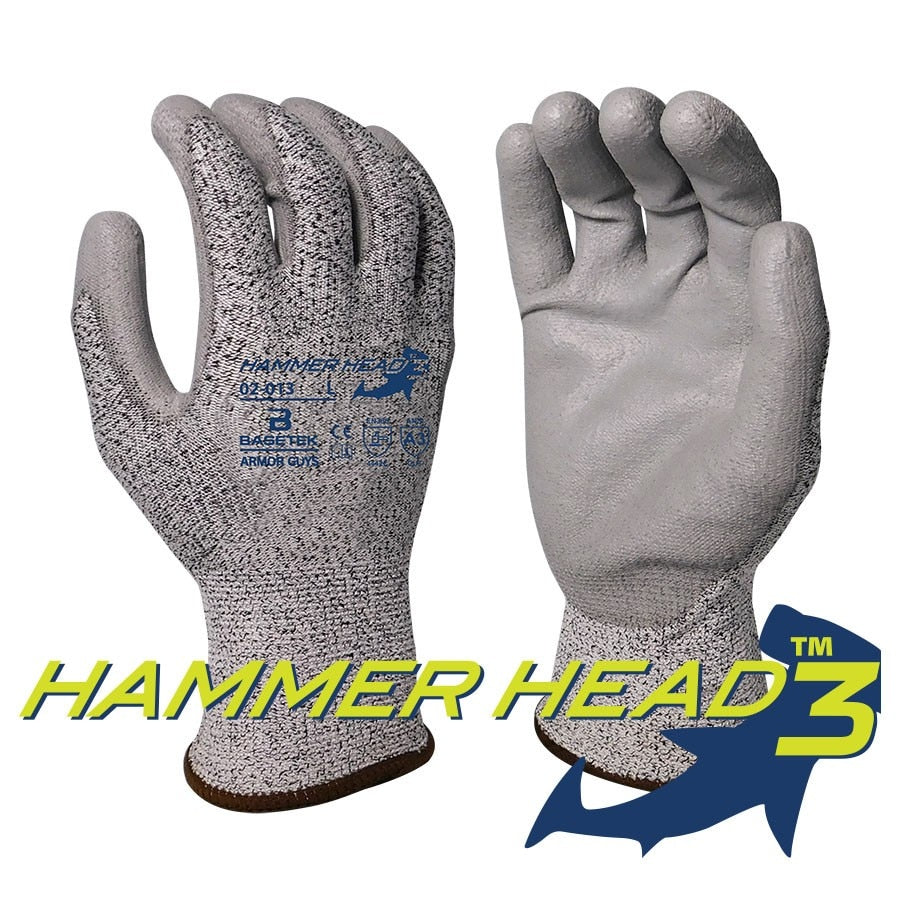 Armor Guys 02-013-XS 13g Salt and Pepper HDPE A3 Basetek Liner, Gray Gloves, XS - 2