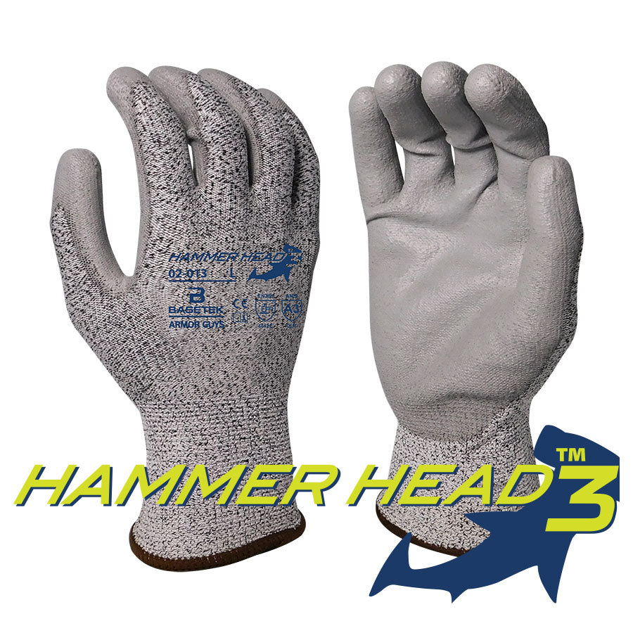 Armor Guys 02-013-XXL Hammerhead 3 , Salt & Pepper Hdpe [A3] 4442c Gloves - 2