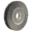Weiler 03210 10" Crimped Wire Wheel, Wide Face, .020, 2" A.H.