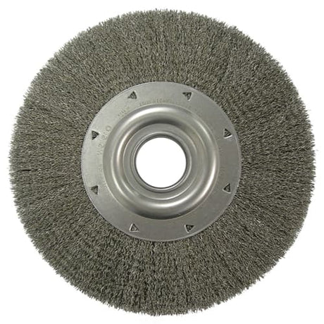 Weiler 03220 12" Crimped Wire Wheel, Wide Face, .0118, 2" A.H.