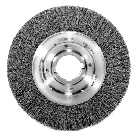 Weiler 06160 10" Medium Crimped Wire Wheel, .014, 2" A.H.