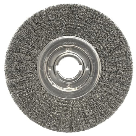 Weiler 06200 12" Medium Crimped Wire Wheel, .020, 2" A.H.