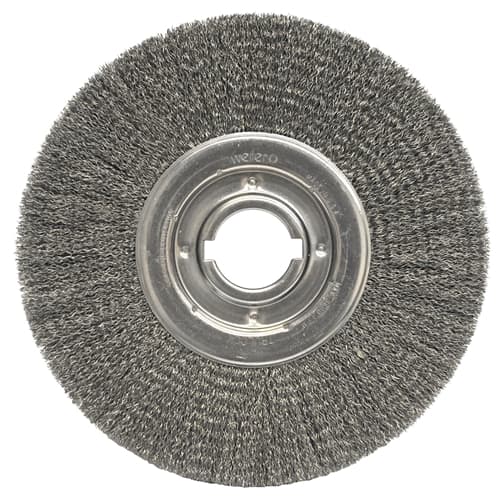 Weiler 06200 12" Medium Crimped Wire Wheel, .020, 2" A.H.