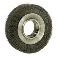 Weiler 06450 6" Medium Crimped Wire Wheel, .0118 SS, 2" A.H.