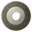 Weiler 06490 8" Medium Crimped Wire Wheel, .0118 SS, 2" A.H.