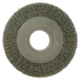 Weiler 06620 8" Medium Crimped Wire Wheel, .020, 2" A.H.