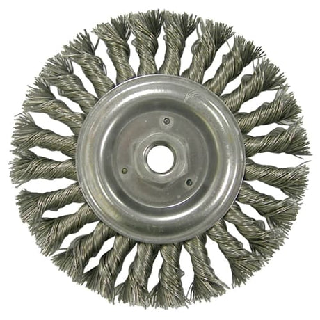 Weiler 08106 6" Standard Twist Wire Wheel, .023, 5/8"-11 A.H.