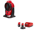 Milwaukee 0820-20 M12 Mounting Fan W/ 48-59-2424 M12 4.0 Ah/2.0 Ah Starter Kit