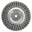 Weiler 08395 8" Standard Twist Wire Wheel, .016 SS, 5/8" A.H.