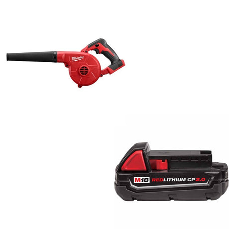 Milwaukee 0884-20 Blower Kit W/ FREE 48-11-1820 Battery