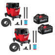 Milwaukee 0910-20 M18 FUEL Vacuum W/ 0920-20 M18 Vacuum & FREE Battery-2Pk