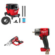 Milwaukee 0910-20 Wet/Dry Vac Kit W/ 2635-20 Shear and 2960-20 Impact Wrench