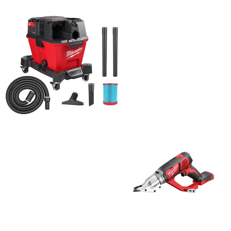 Milwaukee 0910-20 Wet/Dry Vacuum Kit W/ 2635-20 Double Cut Shear