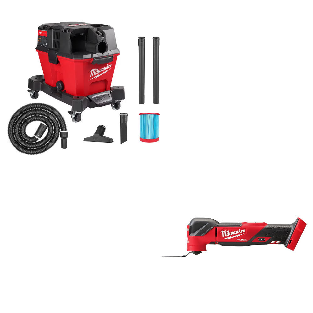 Milwaukee 0910-20 Wet/Dry Vacuum Kit W/ 2836-20 Oscillating Multi-Tool