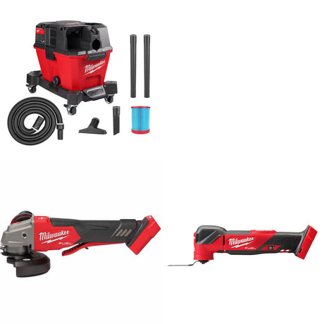 Milwaukee 0910-20 Wet/Dry Vac Kit W/ 2888-20 Grinder and 2836-20 Multi-Tool