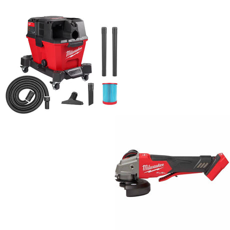 Milwaukee 0910-20 Wet/Dry Vacuum Kit W/ 2888-20 Braking Grinder