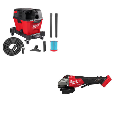Milwaukee 0910-20 Wet/Dry Vacuum Kit W/ 3670-20 Braking Grinder