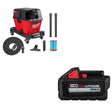 Milwaukee 0910-20 M18 FUEL 6 Gal Vacuum W/ 48-11-1865 M18 XC6.0 Battery Pack