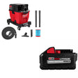 Milwaukee 0920-20 M18 FUEL 9Gal Vacuum, Bare W/ FREE 48-11-1880 M18 XC8 BATTERY