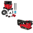 Milwaukee 0920-22HD 9-Gallon Dual-Battery Wet/Dry Vacuum W/ FREE 2832-20 3"x18" Belt Sander