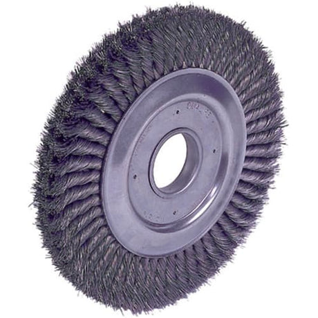 Weiler 09510 12" Standard Twist Wire Wheel, .0118, 2" A.H.