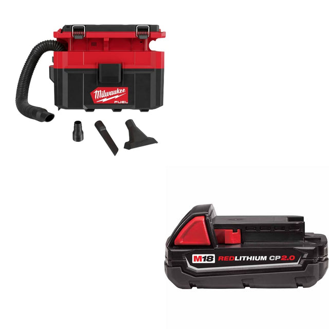 Milwaukee  0970-20 M18 FUEL Vacuum w/ FREE 48-11-1820 M18 2.0 Battery Pack