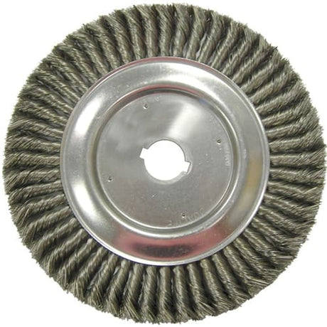 Weiler 09719 12" Standard Twist Wire Wheel, .020, 1-1/4" A.H., Packs of 2