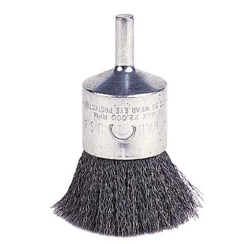 Weiler 10011 1" Crimped Wire End Brush, .014, Packs of 10