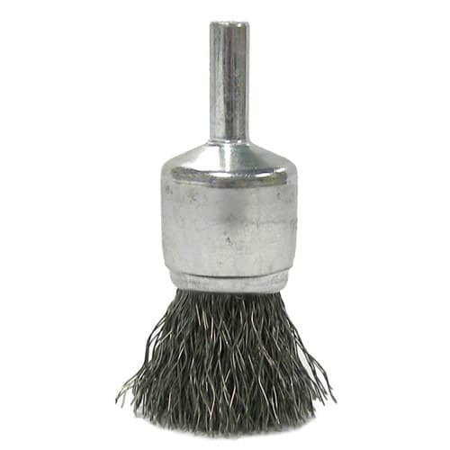 Weiler 10017 3/4" Crimped Wire End Brush, .006 SS
