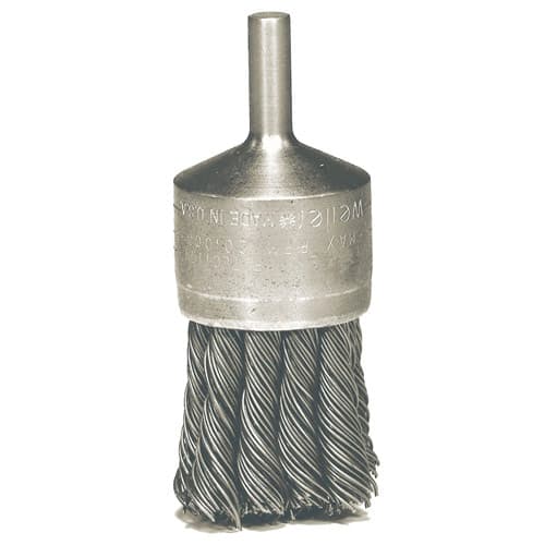 Weiler 10032 1-1/8" Knot Wire End Brush, .020 SS, Packs of 10