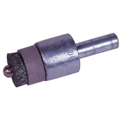 Weiler 10057 1/2" Pilot End Brush, .004 SS, 1/8" Pilot Diameter, Packs of 10