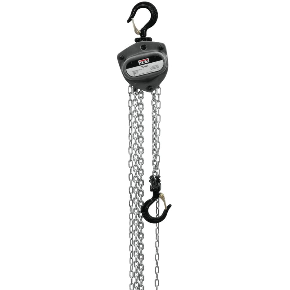 Jet JT9-101225 L-100-250WO-15 1/4-Ton Hand Chain Hoist 15' Lift, Overload Protection