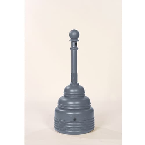 Eagle 1208GRAY SafeSmoker Receptacle - Poly w/Metal Bucket-Gray