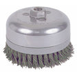 Weiler 12686 6" Double Row Wire Cup, Banded .035, 5/8"-11 A.H.