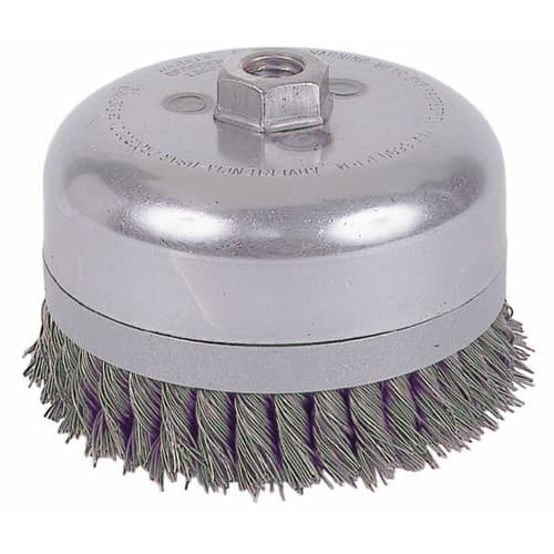 Weiler 12686 6" Double Row Wire Cup, Banded .035, 5/8"-11 A.H.